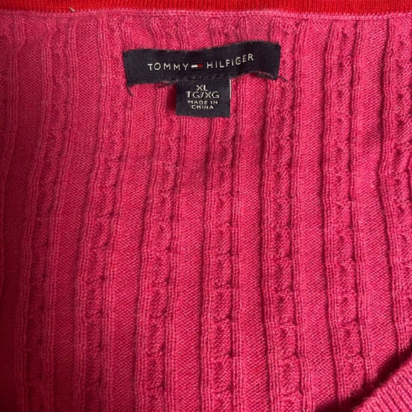 Women's Tommy Hilfiger Pink Sweater XL - Picture 3 of 5
